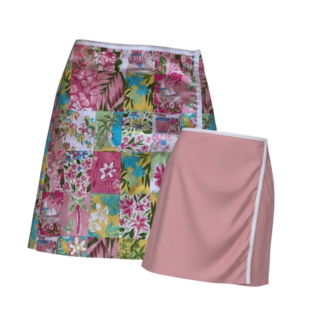 Wackers Reversible Tropical Floral Golf Skirt/Skort Size 8
